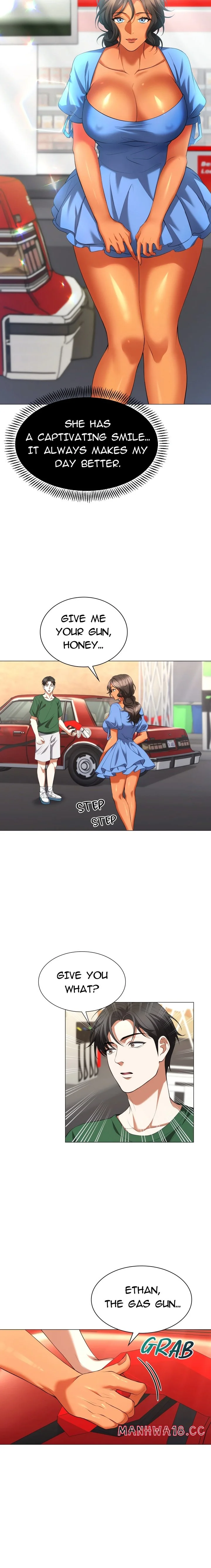 Backseat Trip With My Stepmother Chapter 1 Page 9
